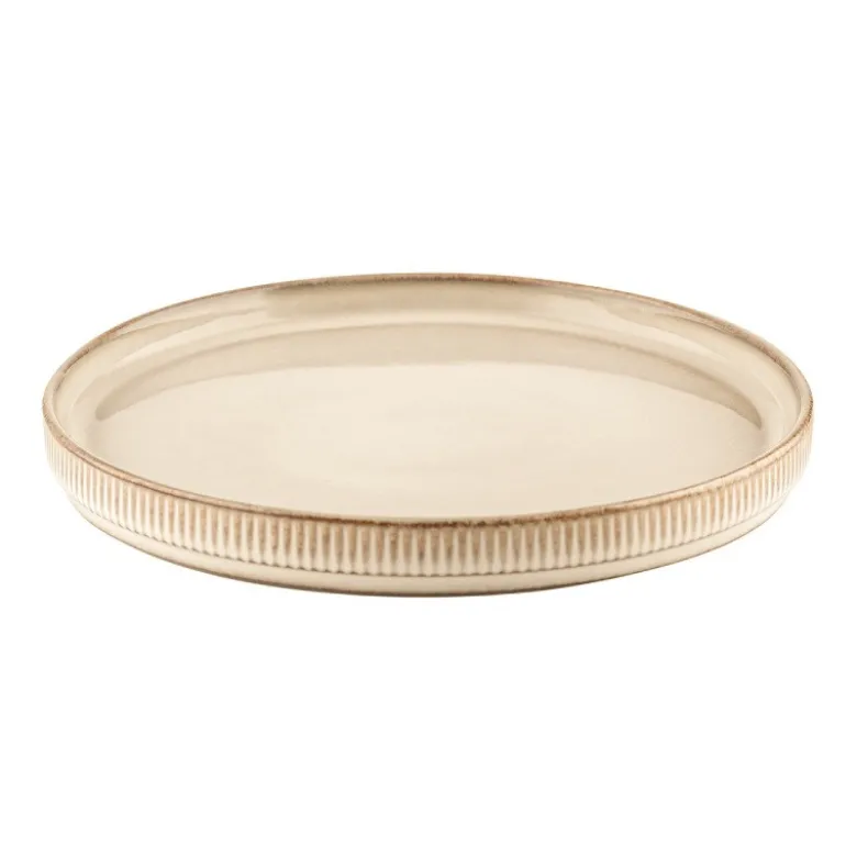 Serwis obiadowy porcelanowy GierekHoff Evie 30 elementów z salaterkami i kubkami zestaw talerzy dla 6 osób retro 1211