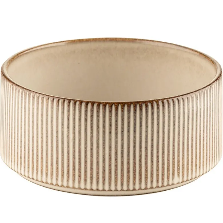 Serwis obiadowy porcelanowy GierekHoff Evie 30 elementów z salaterkami i kubkami zestaw talerzy dla 6 osób retro 1211