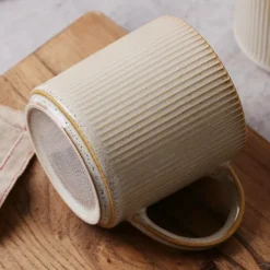 Serwis obiadowy porcelanowy GierekHoff Evie 30 elementów z salaterkami i kubkami zestaw talerzy dla 6 osób retro 1211
