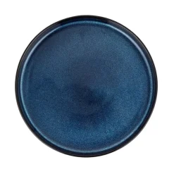 Serwis obiadowy porcelanowy Florina Evia Blue 30 elementów zestaw talerzy dla 6 osób modern