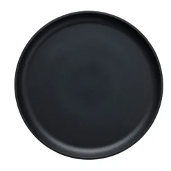 Serwis obiadowy porcelanowy MG Home Artena 32 elementy zestaw talerzy kubków misek dla 6 osób czarny