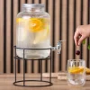 Słój szklany z kranikiem 4 L ze stojakiem do lemoniady napojów wody Altom Design