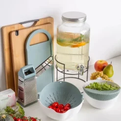 Słój szklany z kranikiem 4 L ze stojakiem do lemoniady napojów wody Altom Design