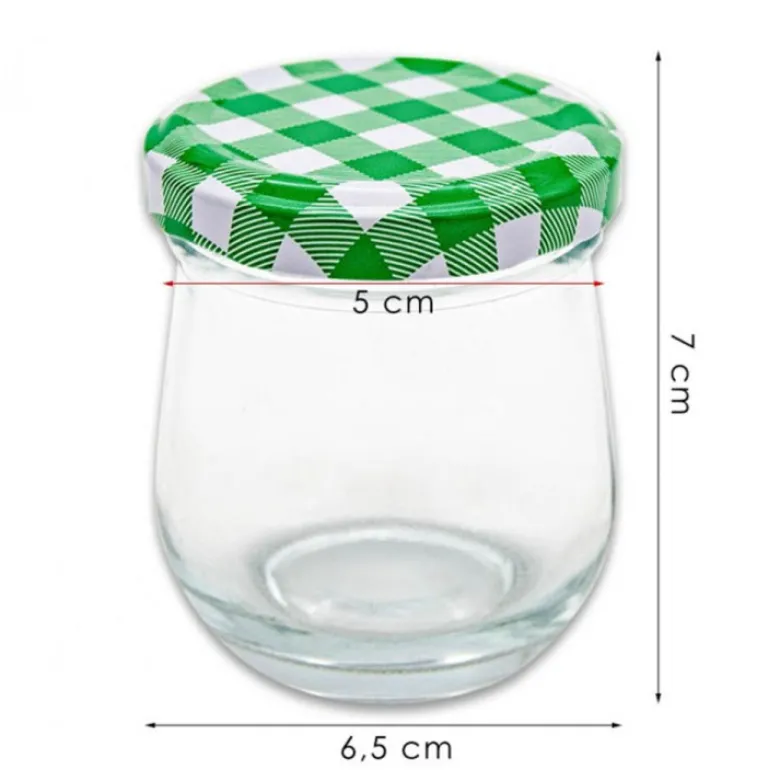Słoiki baryłkowe na przetwory 380 ml zestaw 8 sztuk weki z pokrywkami TR-GJ-380
