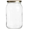 Słoiki szklane 900 ml na miód konfitury i kiszone ogórki z zakrętką typu twist komplet 6 szt Altom Design