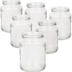 Słoiki szklane 720 ml na przetwory miód dżemy kiszone ogórki komplet 6 szt Altom Design