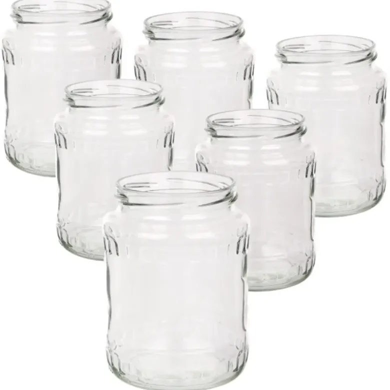 Słoiki szklane 720 ml na przetwory miód dżemy kiszone ogórki komplet 6 szt Altom Design