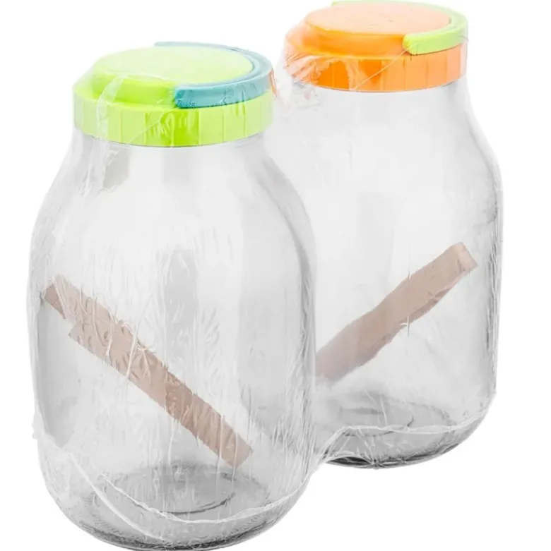 Słoik szklany na przetwory 3 litry z plastikową zakrętką i szczypcami Altom Design