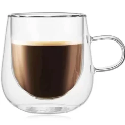 Szklanka termiczna 250 ml z podwójnymi ściankami do kawy herbaty Tragar TR-41-1