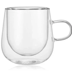 Szklanka termiczna 250 ml z podwójnymi ściankami do kawy herbaty Tragar TR-41-1