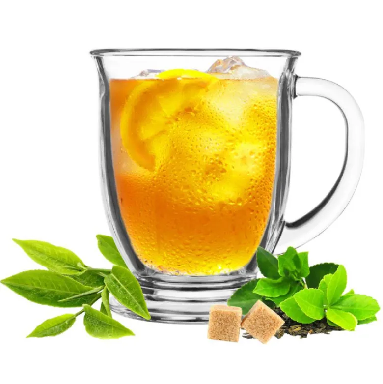 Szklanka z uchem do kawy herbaty drinków deserów 400 ml kubas
