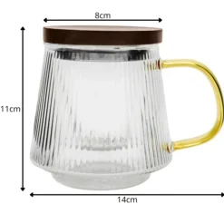 Szklanka z zaparzaczem do herbaty i naparów ziołowych z pokrywką 480 ml Tragar