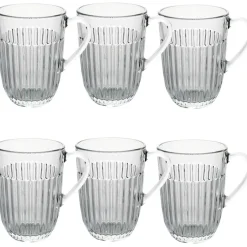Szklanki do kawy herbaty z uchem 380 ml Florina Comet komplet 6 sztuk