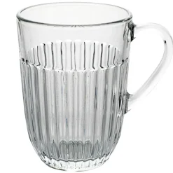 Szklanki do kawy herbaty z uchem 380 ml Florina Comet komplet 6 sztuk w zestawie z długimi łyżeczkami do latte