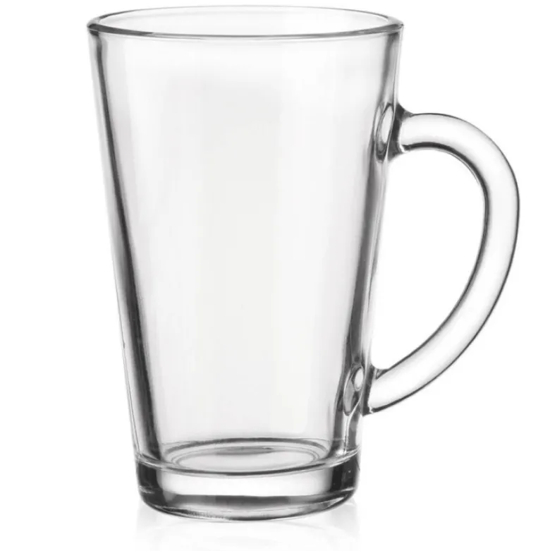 Szklanki do kawy herbaty z uchem 300 ml Glasmark Iwo komplet 6 sztuk