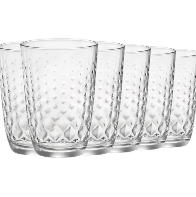 Szklanki do napojów drinków Bormioli Glit 400 ml zestaw 6 szklanek