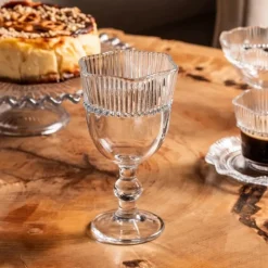 Szklanki do napojów kielichy do wody wody soku na stopce Altom Design Vivienne 320 ml zestaw 6 szt
