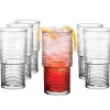 Szklanki do napojów soków wysokie Glasmark Helena 350 ml zestaw 6 szklanek