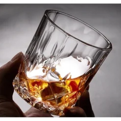Szklanki do whisky 280 ml drinków GierekHoff Royal Diamond zestaw 6 szklanek grube szkło