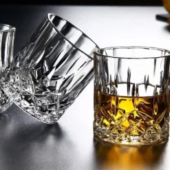 Szklanki do whisky 280 ml drinków GierekHoff Royal Diamond zestaw 6 szklanek grube szkło