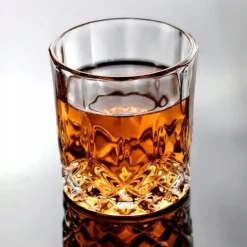 Szklanki do whisky 280 ml drinków GierekHoff Royal Diamond zestaw 6 szklanek grube szkło