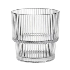 Szklanki do wody 330 ml niskie zestaw 6 sztuk napoje szkło ryflowane Baltico Florina