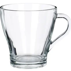 Szklanki klasyczne z uchem do kawy i herbaty 250 ml zestaw 6 sztuk Vilde