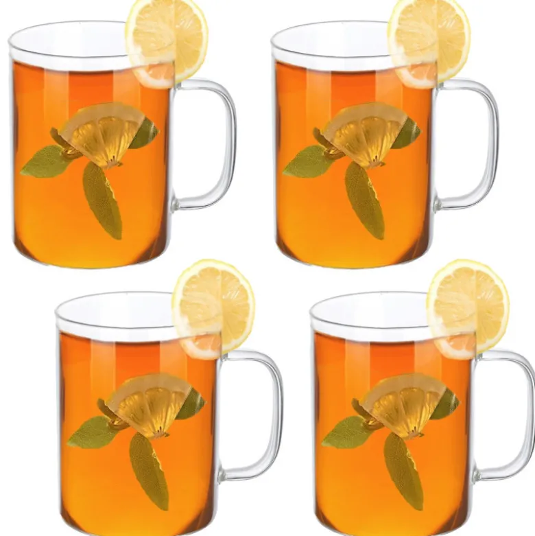 Szklanki 440 ml zestaw 4 kubków żaroodpornych Costa Florina 3K 1018