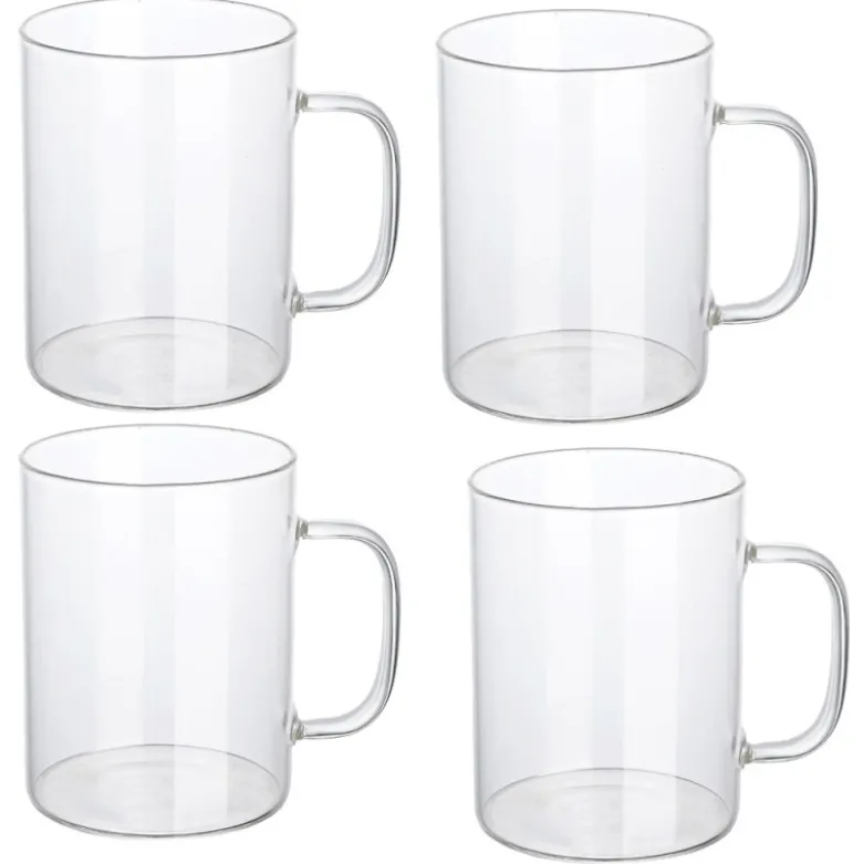 Szklanki 440 ml zestaw 4 kubków żaroodpornych Costa Florina 3K 1018