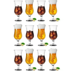 Szklanki na nóżce Glasmark kieliszki koktajlowe 420 ml zestaw 6 sztuk