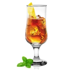 Szklanki na nóżce kieliszki koktajlowe 330 ml pokale do piwa zestaw 6 sztuk Glasmark