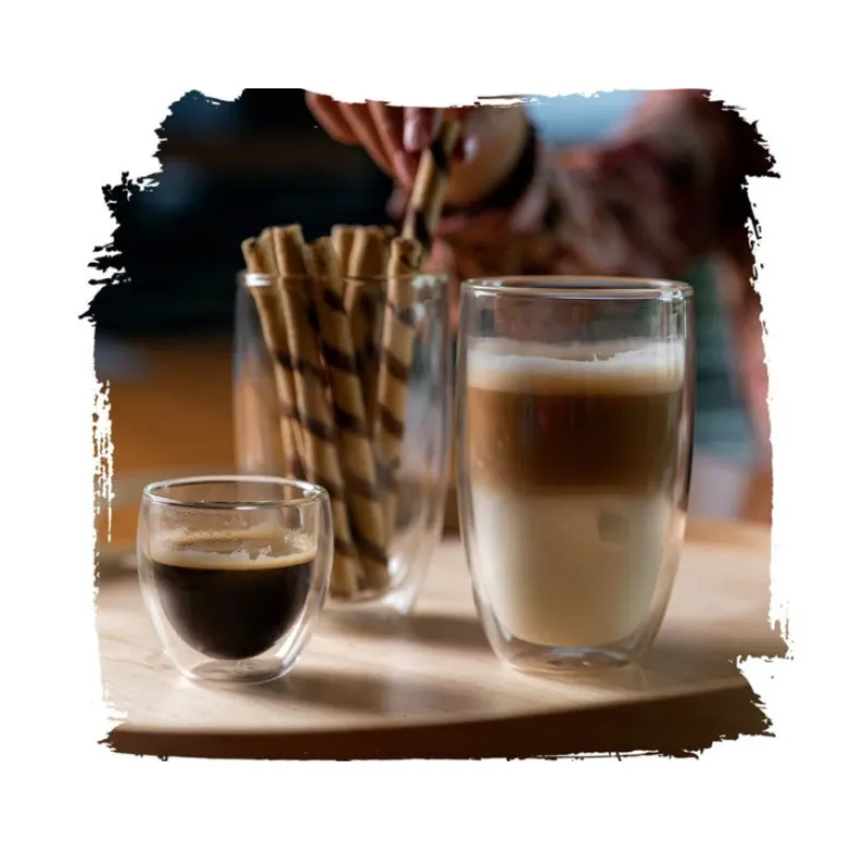 Szklanki termiczne do espresso Florina Malachit 100 ml zestaw 2 sztuki