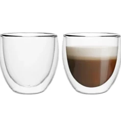 Szklanki termiczne do espresso Florina Malachit 100 ml zestaw 6 szklanek