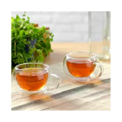Szklanki termiczne do kawy 300 ml latte MG Home zestaw 6 szt szklanek