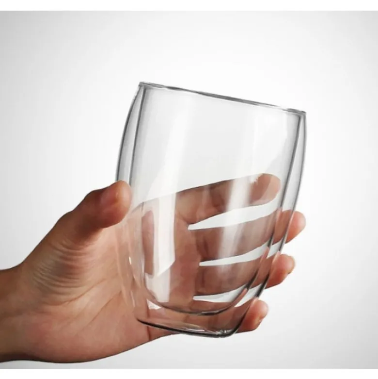 Szklanki termiczne do kawy 250 ml Malachit latte zestaw z łyżeczkami 6 sztuk
