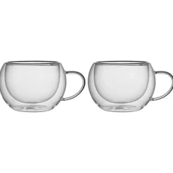 Szklanki termiczne do kawy 300 ml latte Kamille KM 9002 komplet 6 szt szklanek filiżanki