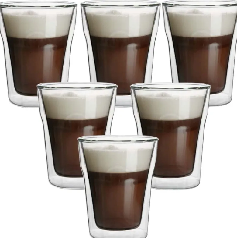 Szklanki termiczne Malachit Cube 240 ml zestaw 6 szklanek