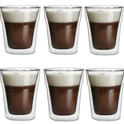 Szklanki termiczne Malachit Cube 240 ml zestaw 6 szklanek