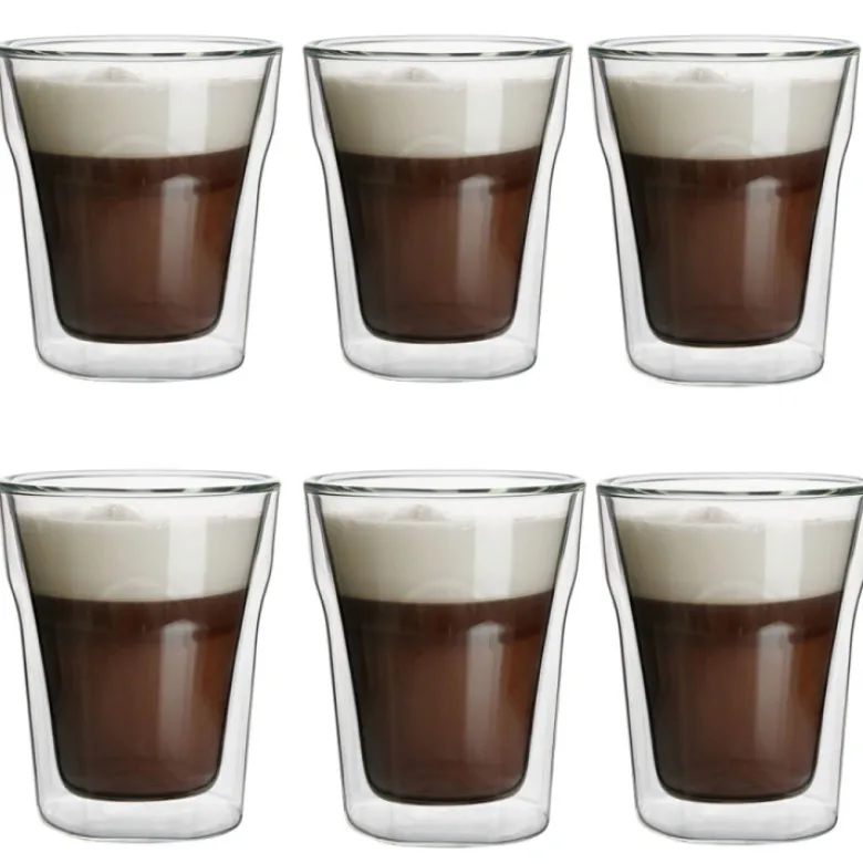 Szklanki termiczne Malachit Cube 240 ml zestaw 6 szklanek