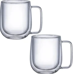 Szklanki termiczne 250 ml z uchem MG Home komplet 2 sztuki 7105023173