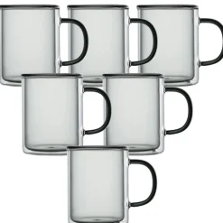 Szklanki termiczne z szarym wnętrzem 300 ml komplet 2 szt MGHOME