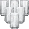 Szklanki wysokie do wody whisky Florina Stretto 390 ml szklane zestaw 6 sztuk