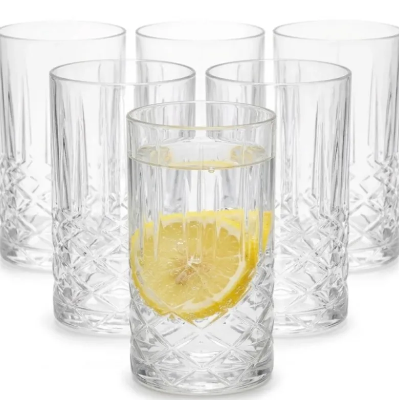 Szklanki wysokie 360 ml do napojów drinków Altom Splendor zestaw 6 sztuk