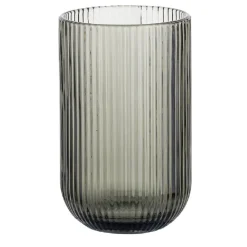 Szklanki wysokie ryflowane Florina Vacanza Grey 430 ml szklane zestaw 6 sztuk
