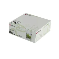 Szklanki z uchem Classic Koła 280 ml zestaw 6 szklanek