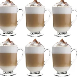 Szklanki z uchem 310 ml Altom Werona kubki do herbaty kawy latte macchiato komplet 6 sztuk