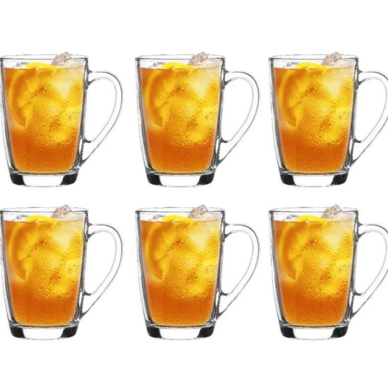 Szklanki z uchem 300ml Glasmark Ala do herbaty kawy latte komplet 6szt
