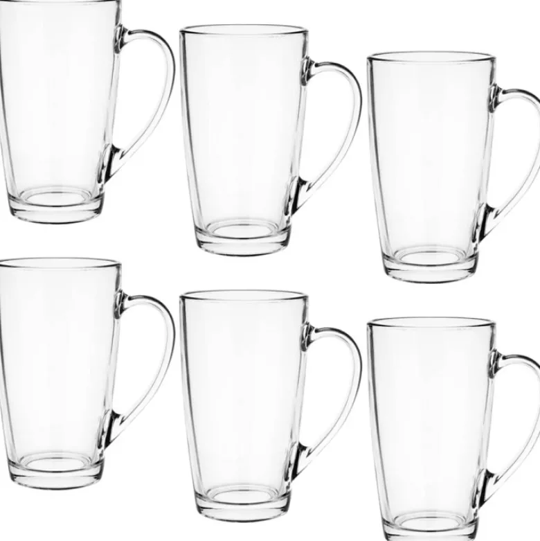 Szklanki z uchem 300ml Glasmark Ala do herbaty kawy latte komplet 6szt