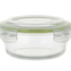 Szklany pojemnik 620 ml na żywność jedzenie Florina Frigo pudełko z pokrywką śniadaniówka lunchbox okrągły hermetyczny