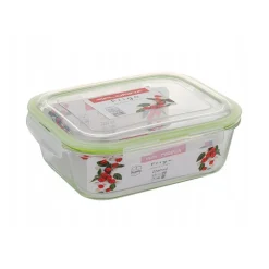 Szklany pojemnik 2260 ml na żywność jedzenie Florina Frigo pudełko z pokrywką lunchbox prostokątny hermetyczny